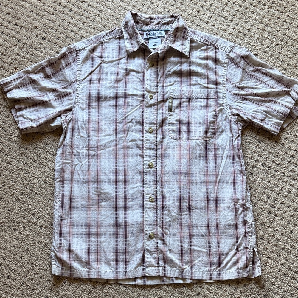 Columbia Men's Casual Plaid Shirt Size s